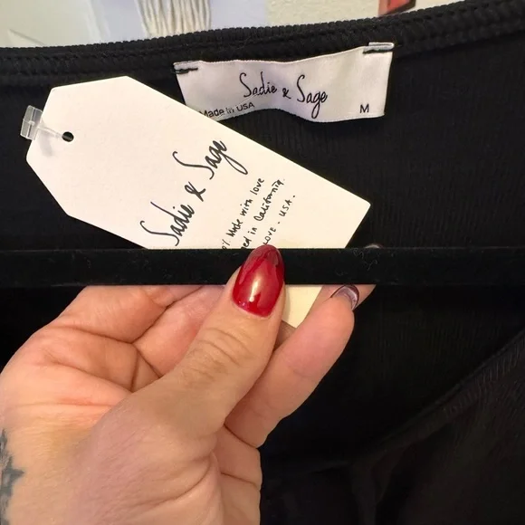 Sadie & Sage Black Cardigan Sweater - Picture 2 of 4